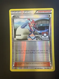 Skyla 134/149 Pokemon Boundaries Crossed Reverse‑Holo NM/LP (League Stamp) - Image 1
