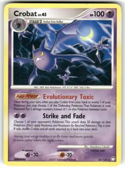 Crobat 23/123 Rare Mysterious Treasures Pokemon Moderately Played - Image 1