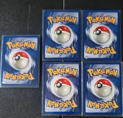 Chansey 3/130 (Holo) With Four 1st Edition Colorless (Non-Holo) Pokemon 1999 - Image 3
