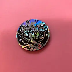 Pokemon TCG Collectible Coin Ceruledge Silver Pixel Holofoil Japanese F/S - Image 2