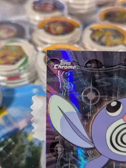 Poliwag #60 Topps Chrome Spectra Series 1 Pokemon TV Animation LP-(Dent) - Image 2
