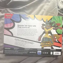 Pokemon TCG Mega Lucario ex Ascended Heroes Premium Poster Box Promo Booster - Image 2