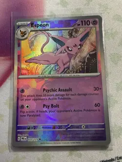 Espeon Master Ball Pattern 033/131 Prismatic Evolutions NM Rare - Image 1