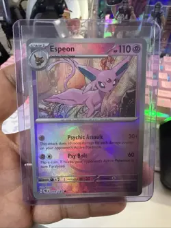 Espeon Master Ball Pattern 033/131 Prismatic Evolutions NM Rare - Image 3