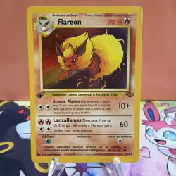 Flareon Jungle 3/64 1st Edition Holo Rare Pokemon TCG SPANISH - Image 1