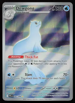 Dewgong 097/094 Holo Illustration Rare Phantasmal Flames Pokemon English NM - Image 1