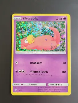 Slowpoke - 5/12 - Pokemon McDonald's Promos Holo 2018 NM/DMG (dent) - Image 1
