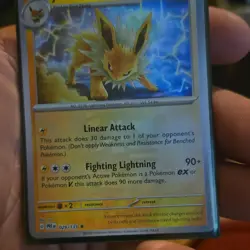 Jolteon Master Ball Pattern 029/131 SV Prismatic Evolutions Rare Holo English - Image 1
