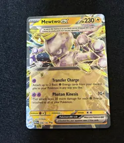 Mewtwo ex 058/182 SV04 Paradox Rift Double Rare Holo 230 HP English - Image 1
