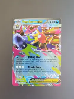 Pokemon TCG Mega Starmie Ex 021/088 Perfect Order Double Rare Holo NM - Image 1