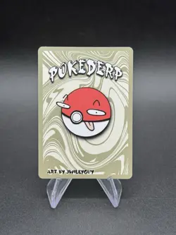 Pokederp Halloween Shadowbud Holo Gengar 27/36 Custom Derpy Card - Image 2