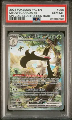 2023 POKEMON PAL EN-PALDEA EVOLVED #256 MEOWSCARADA EX PSA 10 - Image 1