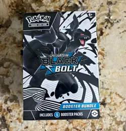 Pokemon TCG Scarlet & Violet—Black Bolt Booster Bundle Box 6 Packs Zekrom - Image 1