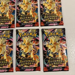 Pokemon TCG Ascended Heroes Booster Packs Lot (6 packs) Factory Sealed/New - Image 4