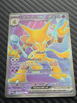 Alakazam EX 188/165 Scarlet & Violet 151 Holo English Pokemon TCG - Image 1