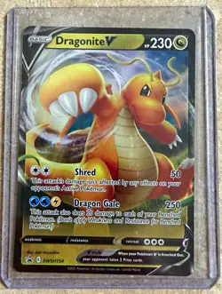 Dragonite V SWSH154 SWSH Promo Holo Promo Basic 230 HP English 2021 - Image 1