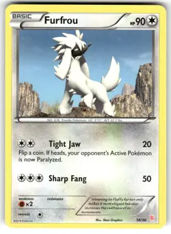 Furfrou (#16 16/30 Common XY Trainer Kit: Sylveon & Noivern Pokemon LP - Image 1