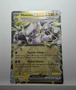 Mewtwo ex 058/182 SV04 Paradox Rift Double Rare Holo 230 HP English - Image 1