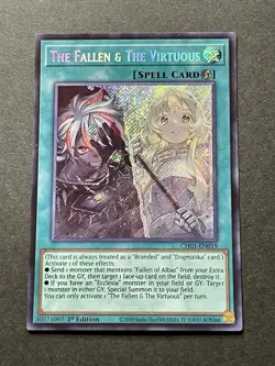 The Fallen & The Virtuous | CH01-EN019 | Secret Rare | LP | 1st Ed | YuGiOh! - Image 1
