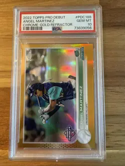 2022 Topps Pro Debut - Chrome Angel Martinez #PDC-188 Gold Refractor /50 (RC) - Image 1