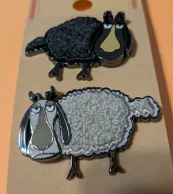 New Epic Universe Isle Of Berk Furry Sheep Pin Set How To Train Your Dragon - Image 2