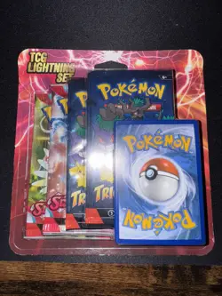 Konami Pokemon TCG Lightning Set 2 Booster Packs,4 Trick or Trade, 1 promo card - Image 1
