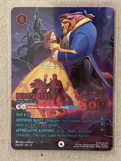 Disney Lorcana Attack of the Vine! Belle & Beast Certain as the Sun Iconic 245 - Image 1