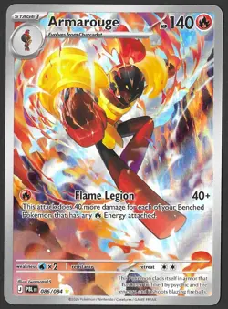 Pokemon Pitch Black Armarouge 086/084 IR English TCG Holo Illustration Rare NM - Image 1