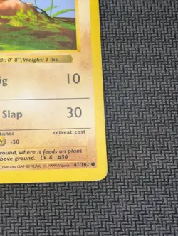 Pokemon TCG Diglett 1st Edition Shadowless Base Set Card 47/102, LP - Image 5