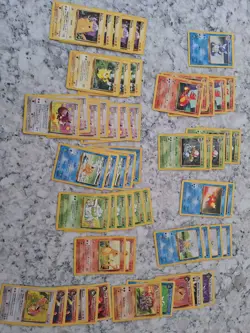 pokemon lot - 50 cards mostly unlimited starters commmon/uncommons - Image 1