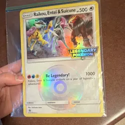 Pokemon Raikou, Entei & Suicune Promo Holo Oversized Legendary Card (NEAR MINT) - Image 1