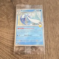 Pokemon TCG Primarina Pitch Black Promo Card- What’s Your FavoriteU- NEW/SEALED - Image 1