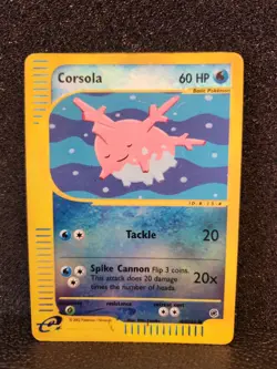 Pokemon Corsola 102/165 Expedition Base Set Reverse Holo Card - Image 1