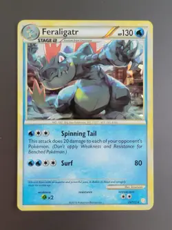 Pokemon Card - Feraligatr 20/123 Cracked Ice Holo HGSS LP - Image 1