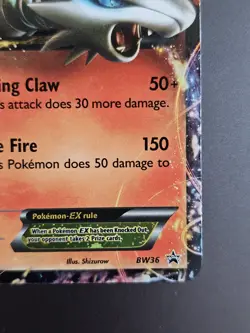 Reshiram EX - BW36 - Pokemon Black & White Promo Ultra Rare Card NM/VLP - Image 5