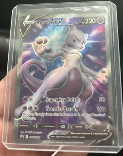 Pokemon Card Mewtwo V SWSH229 Sword & Shield Promo Holo Rare NM - Image 1