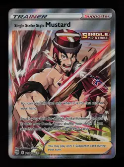 Single Strike Style Mustard TG28/TG30 Trainer Gallery Pokemon Cards - Image 1