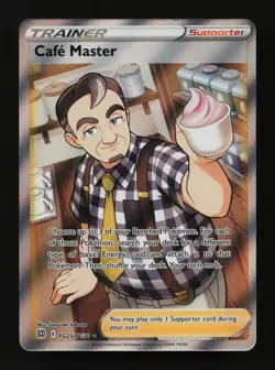 Cafe Master TG25/TG30 Holo Brilliant Stars Trainer Gallery Pokemon Cards - Image 1