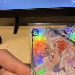 Bandai One Piece Card Game Nami OP15-086 SR Alt Art Holo - Image 3