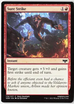 Magic Sure Strike Innistrad: Crimson Vow [VOW - 179] NM Common - Image 1