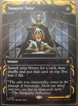 MTG Vampiric Tutor Secrets of Strixhaven: Mystical Archive SOA M0035 PACK FRESH! - Image 1