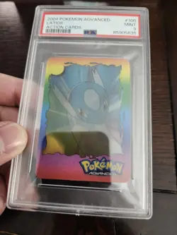 2004 Latios Pokemon Advanced Action Card Lenticular PSA 9 MINT - Holo Rare - Image 2