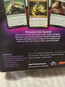 MTG Magic Plunder the Graves Commander 2015 Factory Sealed Deck w/ Box SeePics - Image 4