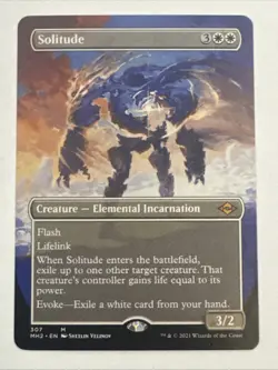 MTG ** SOLITUDE ** BORDERLESS ** Modern Horizons 2 MH2 ** NM ** MAGIC - Image 1