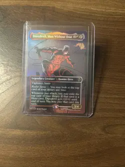 Daredevil, Man Without Fear (Borderless) (0324) Marvel Super Heroes Foil - Mtg - Image 1