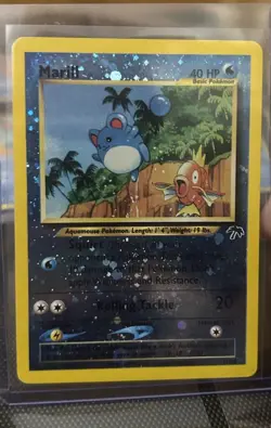 Pokemon TCG Marill 11/18 Southern Islands Reverse Holo Promo MP-HP - Image 1
