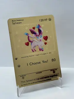 Sylveon 120HP Metal Pokemon Card-Collectible Gift Display - Image 1