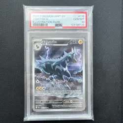 2025 POKEMON WHT EN-WHITE FLARE ILLUSTRATION RARE #115 ZEBSTRIKA PSA 10 - Image 1