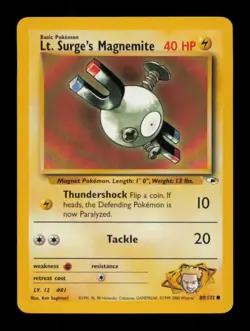 Lt. Surge's Magnemite 80/132 Gym Heroes Pokemon Unlimited - Image 1