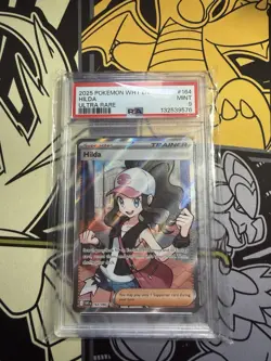 Pokemon Hilda 164/086 Sv: White Flare English Holo Full Art Ultra Rare PSA 9 - Image 1